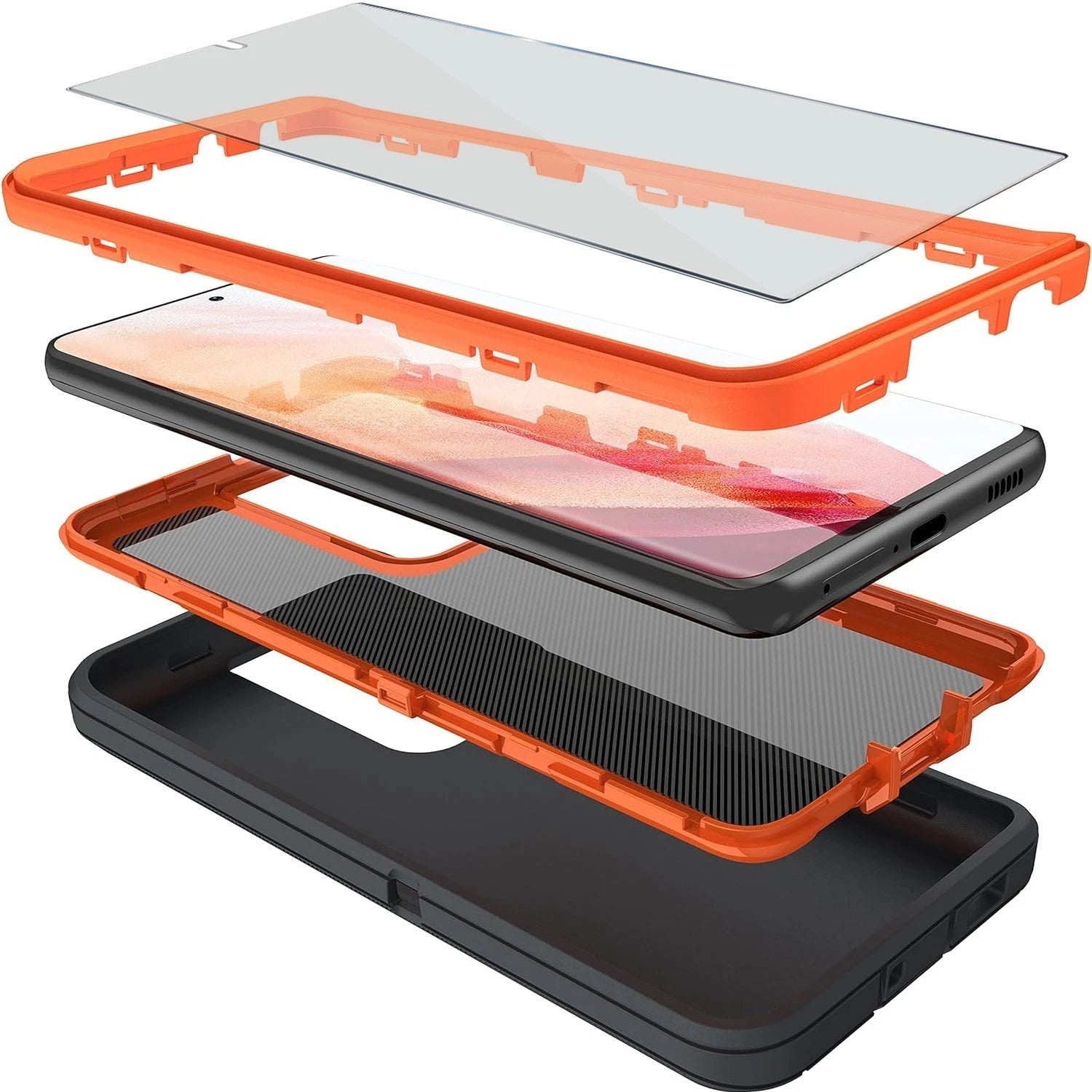 For Samsung Galaxy S24 Ultra Case S24/S24 Fe Cover Fit Otterbox Defender+ Screen