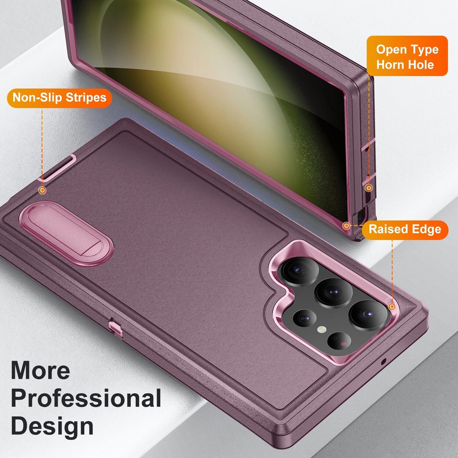 For Samsung S25 Ultra S23/S22+ S24 Case Hybrid Shockproof Hard Back Phone Cover