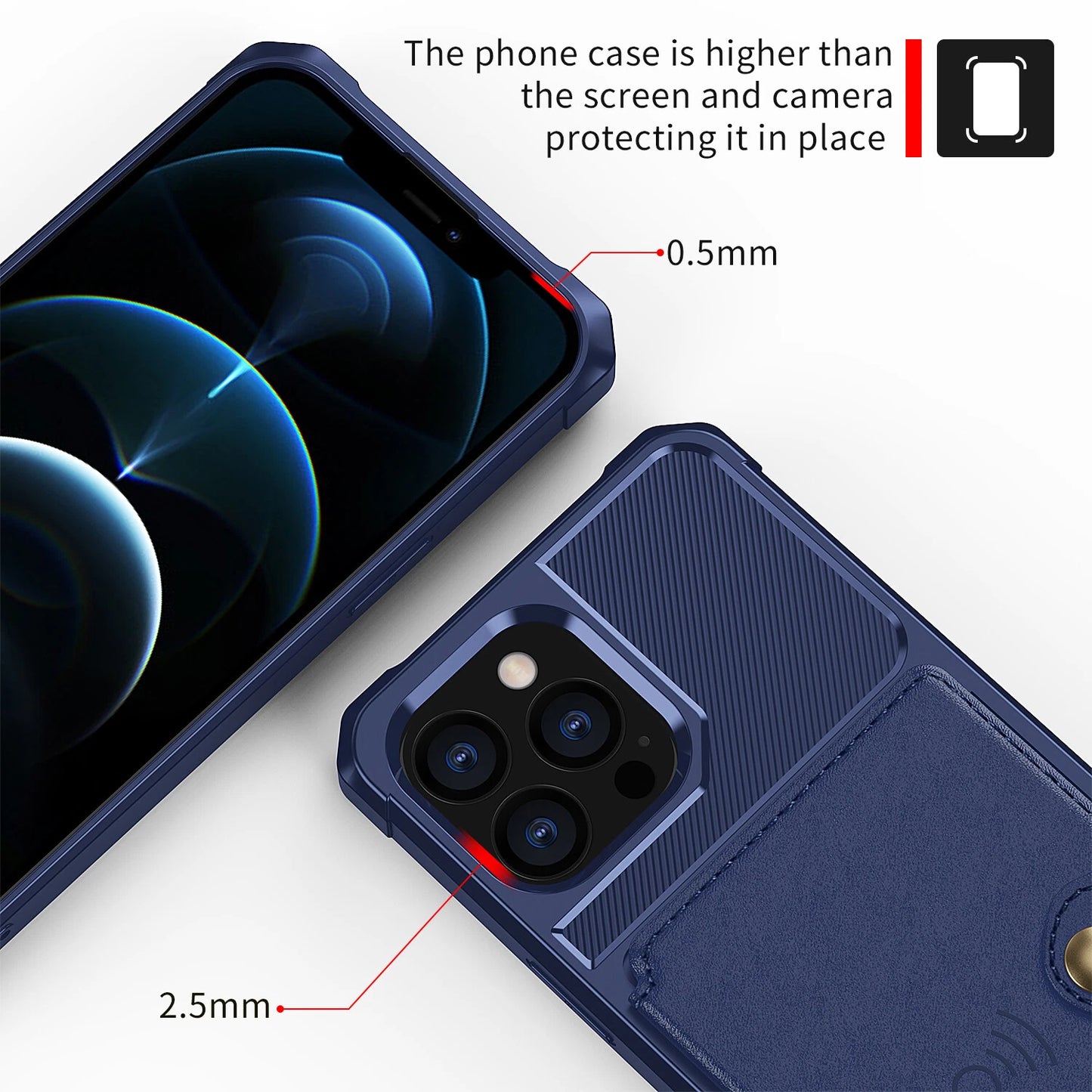 Leather Card Wallet Case Cover For iPhone 17 Pro Max Air 16 15 14 13 12 11 XR