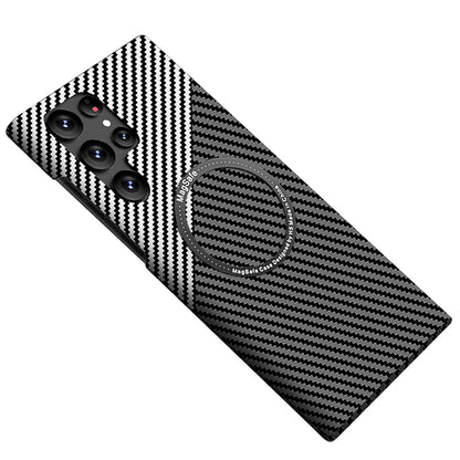 For Samsung Galaxy S25 Ultra S24 S23S22 MagSafe Case Magnetic Carbon Fiber Cover