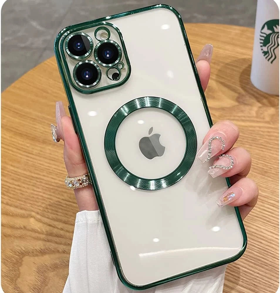 iPhone 16 Pro Max MagSafe Case with Sliding Camera Lens Cover - Military Grade Shockproof Protection
