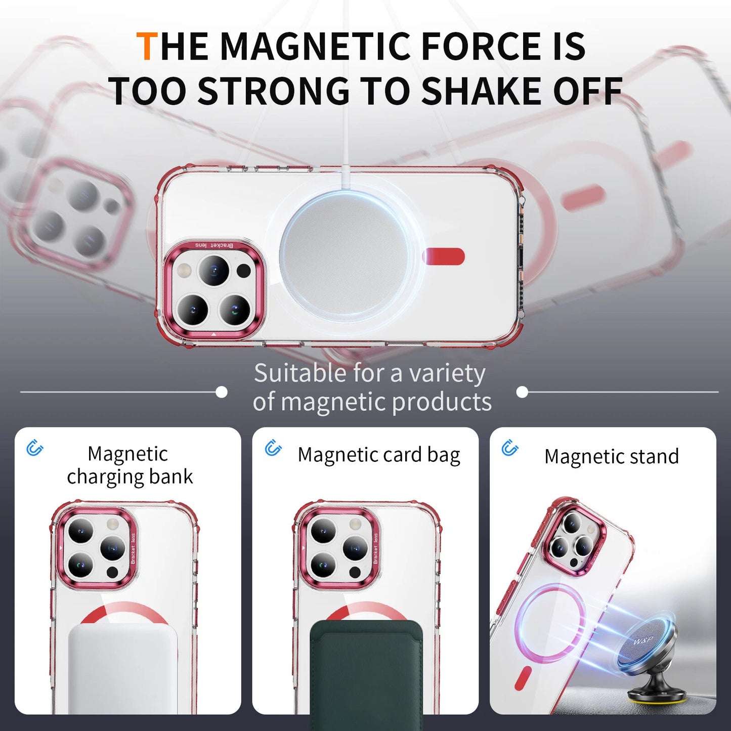 Shockproof Camera Stand Mag Safe Case For iPhone 17 16 15 14 Plus 13 12 Pro Max