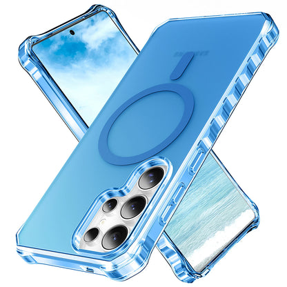 For Samsung Galaxy S25 Ultra S24+ Shockproof Matte TPU+PC Case Mag Safe Cover