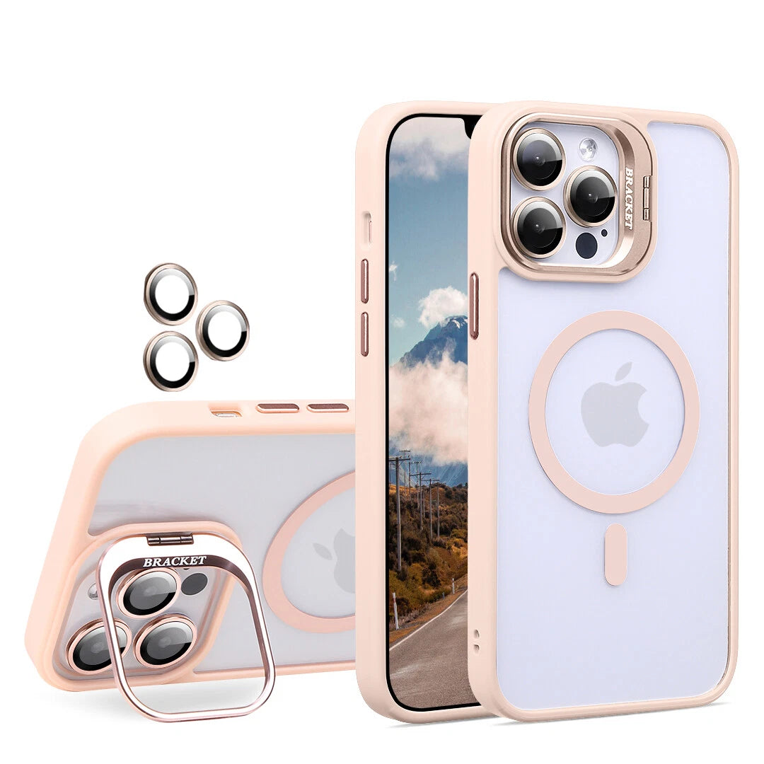 MagSafe Shockproof Case for iPhone 16 15 14 13 Pro Max with Camera Lens Cover Protection