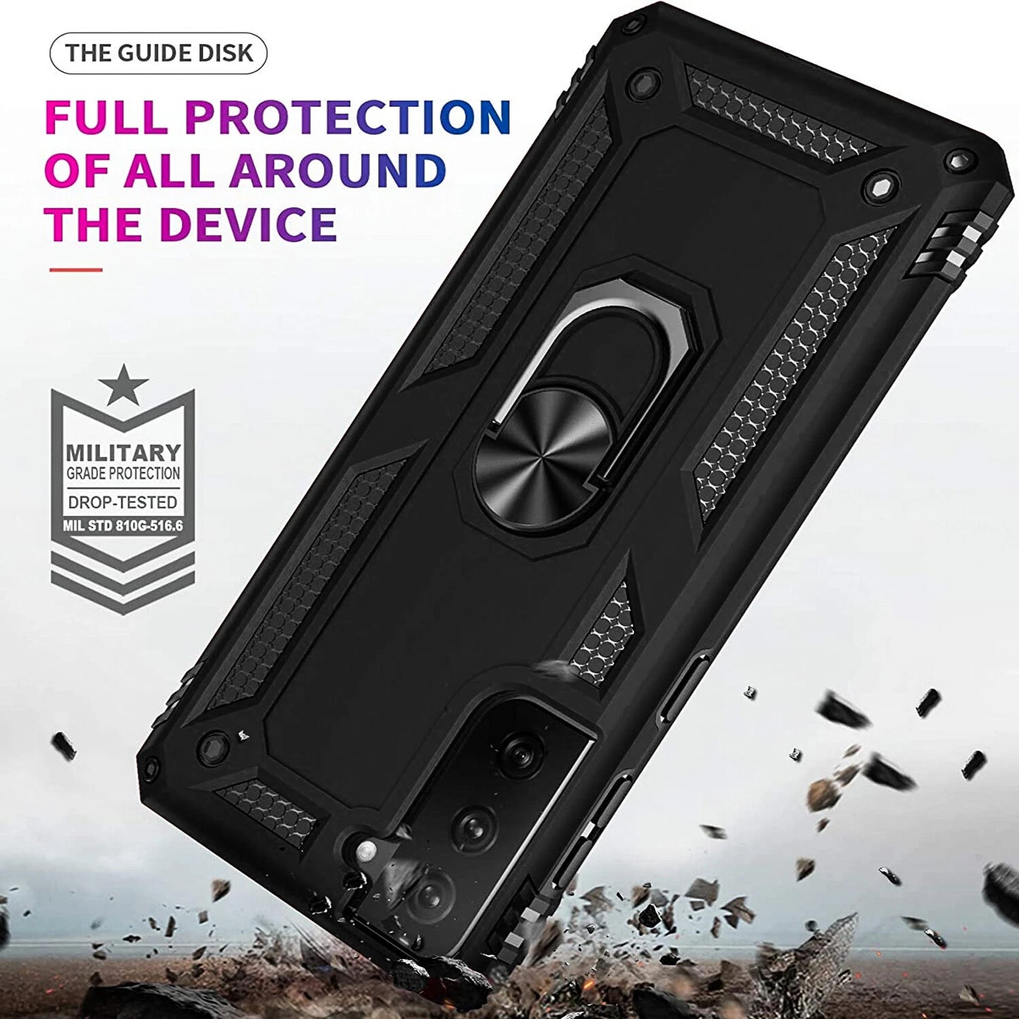 For Samsung Galaxy S21 Case /S21 Ultra/FE Phone Cover + Tempered Glass Screen