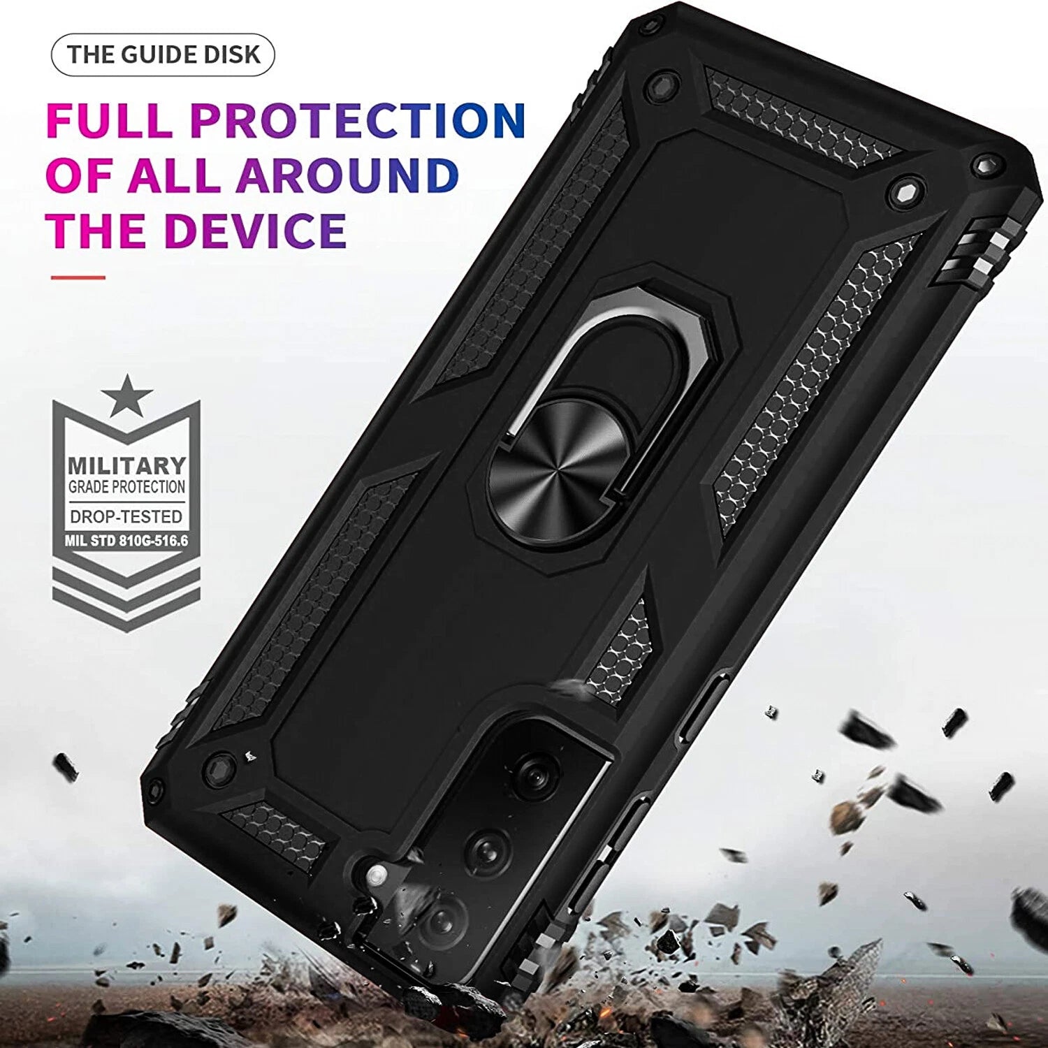 For Samsung Galaxy S21 Case /S21 Ultra/FE Phone Cover + Tempered Glass Screen