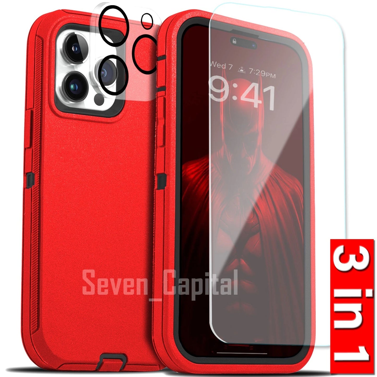 For iPhone 17 Air 16 15 14 Plus 13 12 11 Pro Max Shockproof Heavy Duty Case