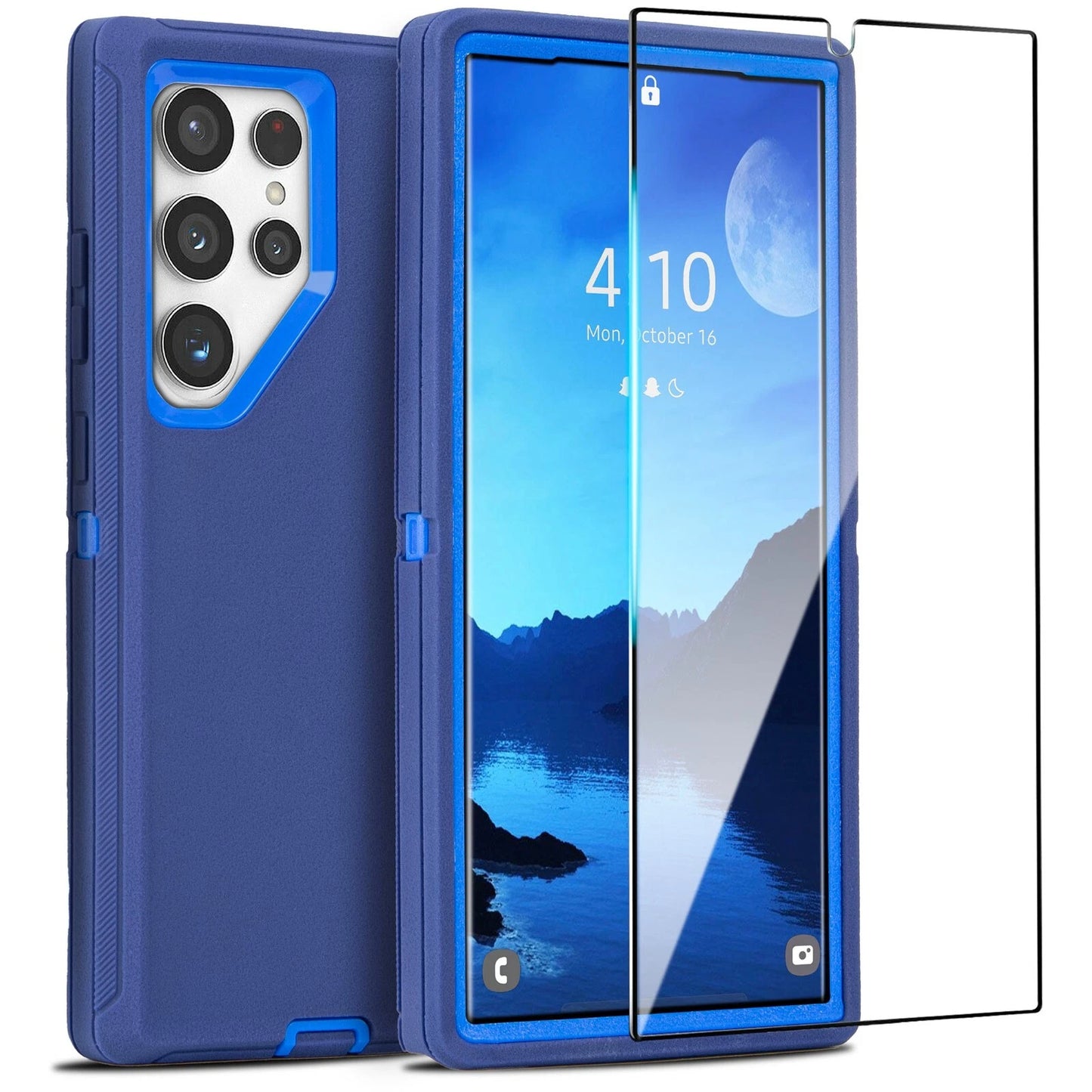 For Samsung Galaxy S25 Ultra 24 23 22 + Shockproof Case Cover+Screen Protector