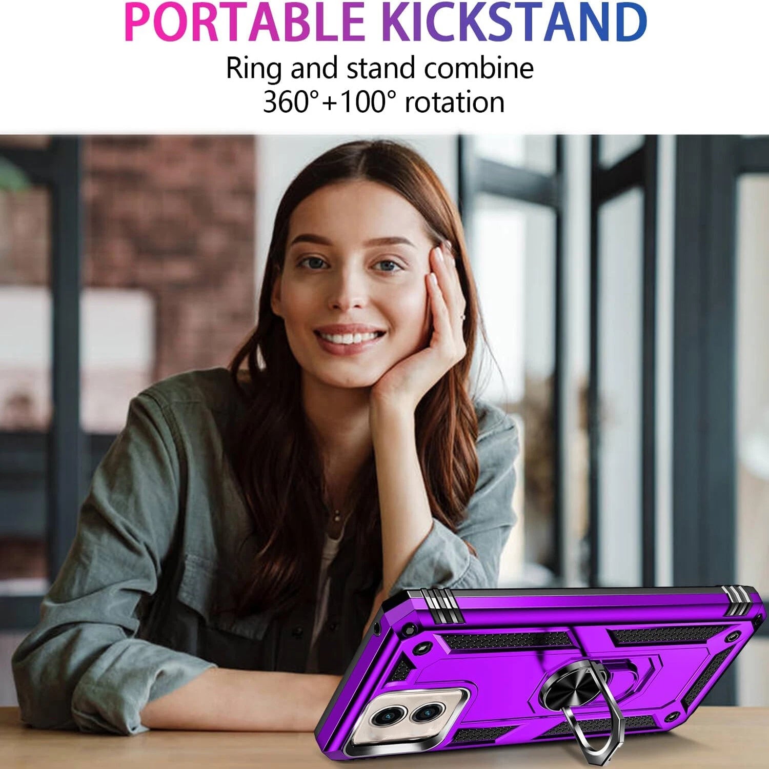 For Motorola Moto G 2025 Case/5G 2024/2023/2022 Phone Cover + Tempered Glass