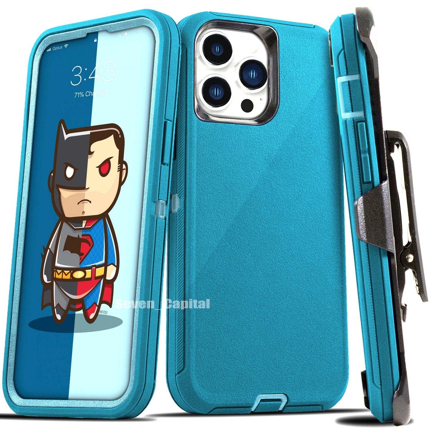 For iPhone 17 Air 16 15 14 Plus 13 12 11 Pro Max Shockproof Heavy Duty Case Clip