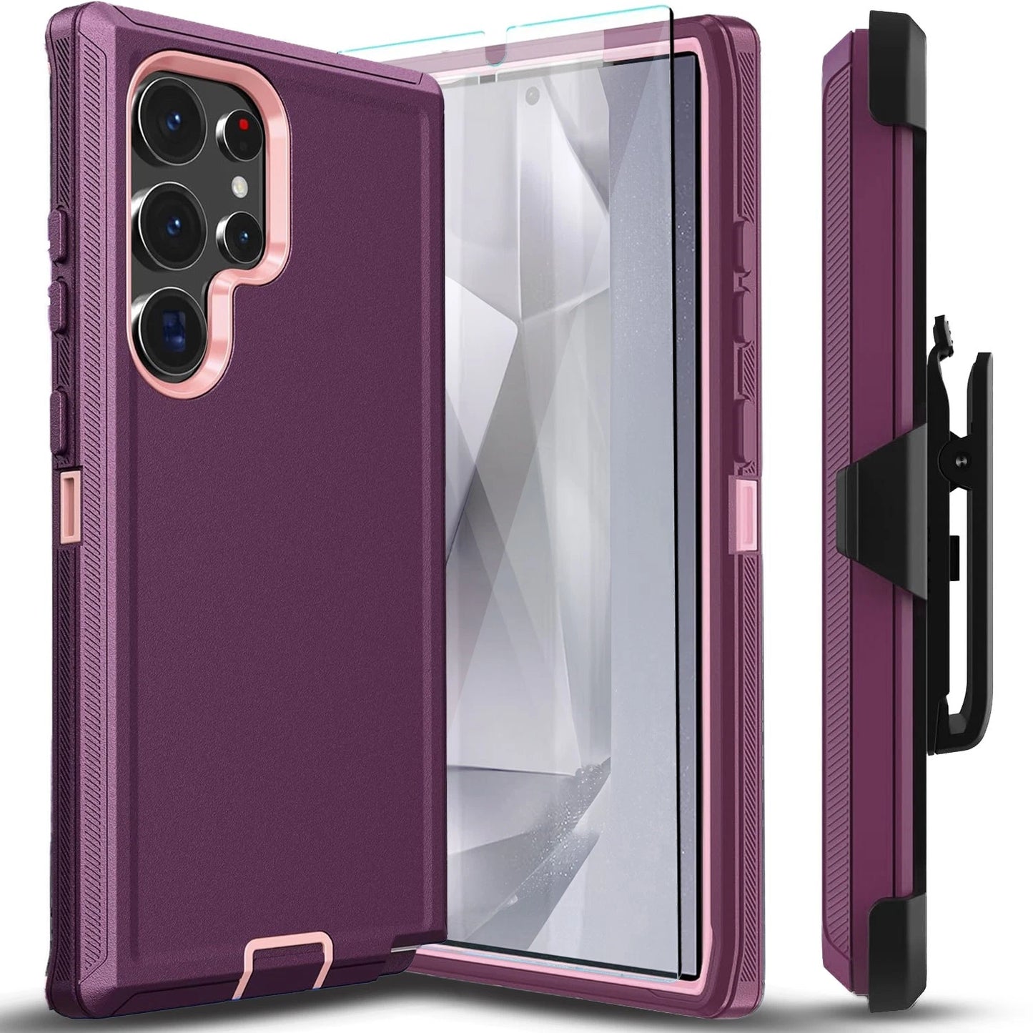 Affordable Heavy Duty Case for Samsung Galaxy S24 Ultra & S24 FE - Durable Protection