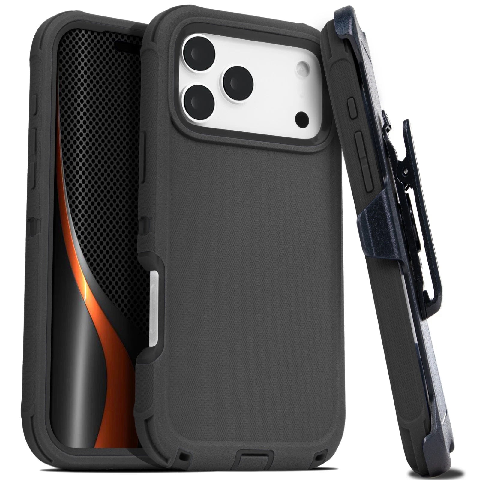 For iPhone 17 Air 16 15 14 Plus Pro Max Case Shockproof Rugged Heavy Duty Clip