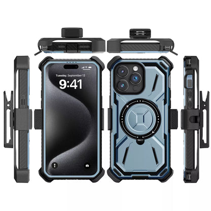 For iPhone 16 Pro Max 15 14 13 12 11 Heavy Duty Defender Case Belt Clip Holster
