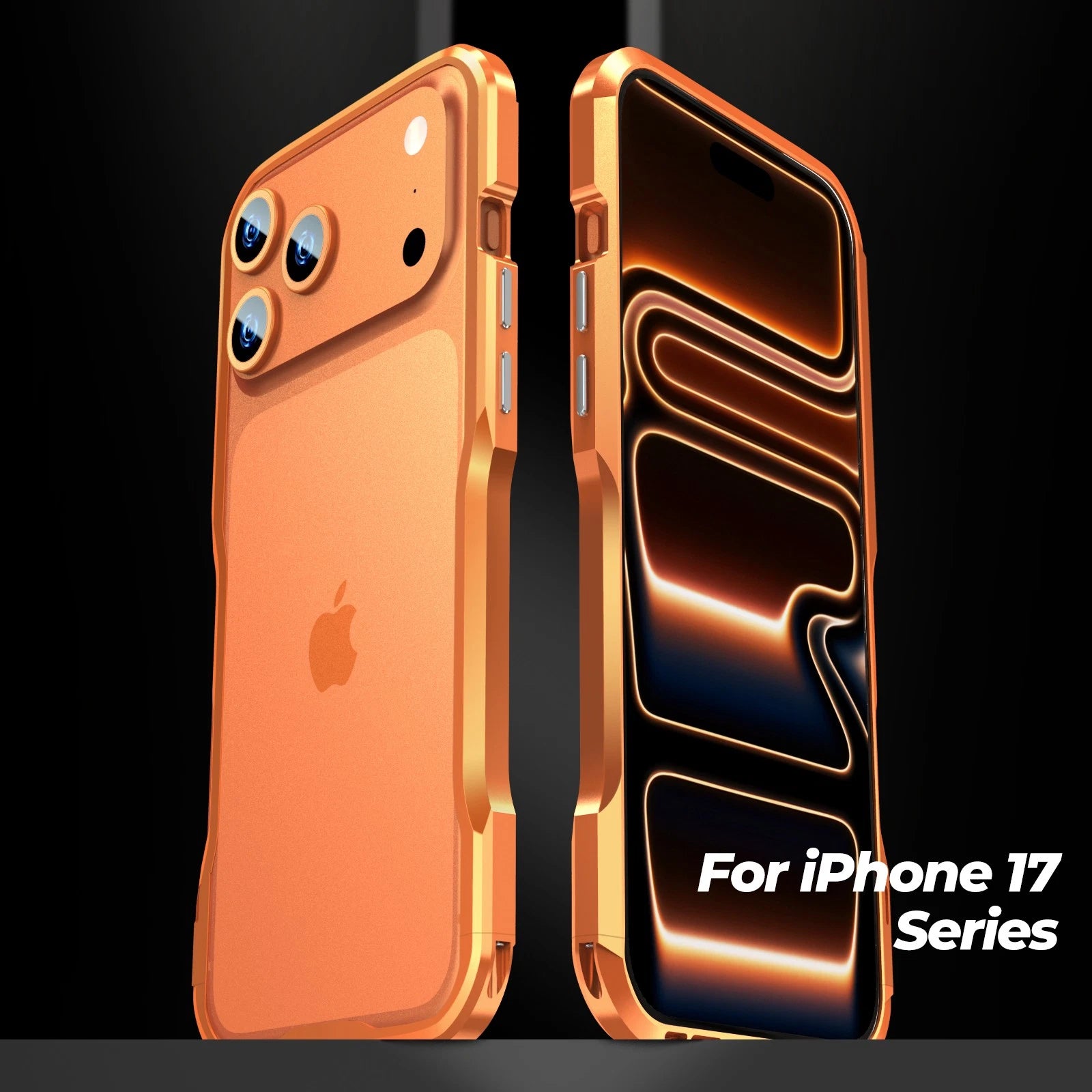 For iPhone 17 Pro Max 16e 16 15 14 13 12 Shockproof Metal Aluminum Bumper Case