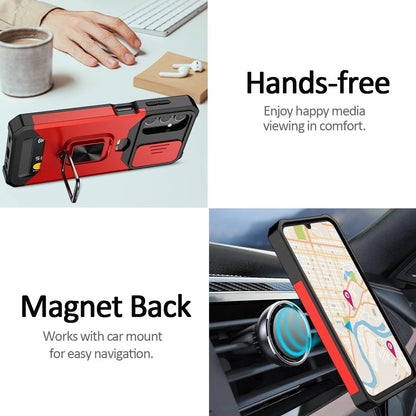 For Samsung Galaxy A16 5G A14 A54 A03S A35 Case Phone Cover + Tempered Glass