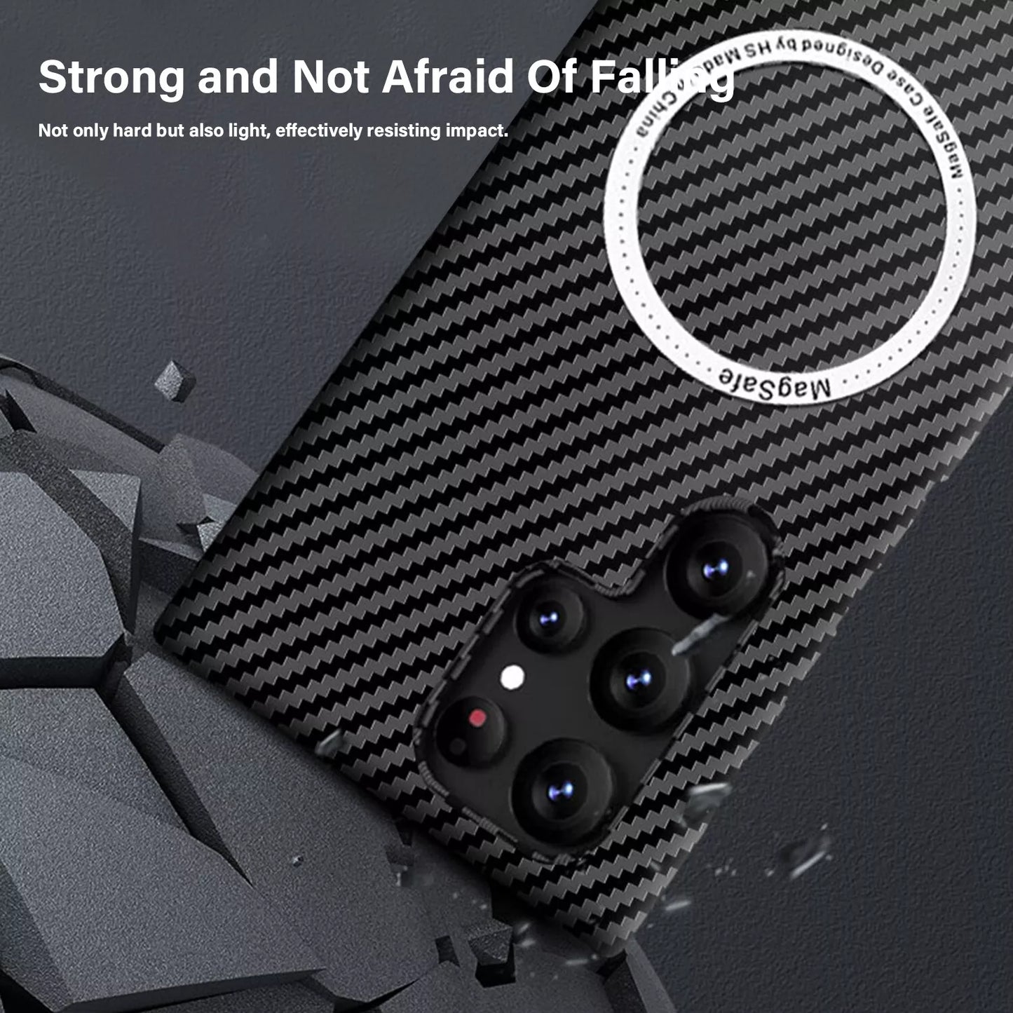 For Samsung Galaxy S25 Ultra S24 S23S22 MagSafe Case Magnetic Carbon Fiber Cover
