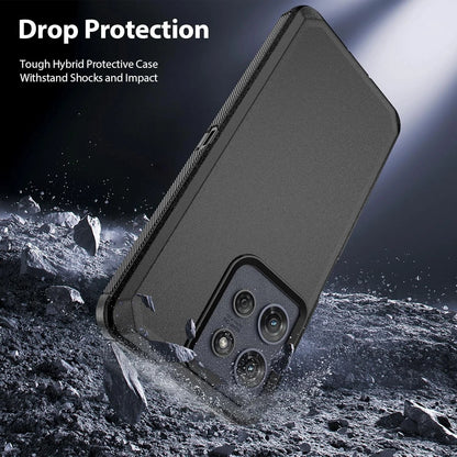 Heavy Duty For Moto G 2025 Case - Rugged Shockproof Cover with Tempered Glass Screen Protector
