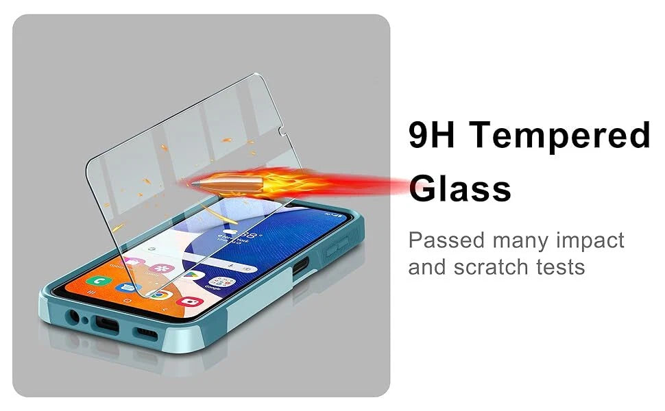 For Samsung Galaxy A16 5G A15 A14 A54 A35 A03S Case Phone Cover Shockproof+Glass