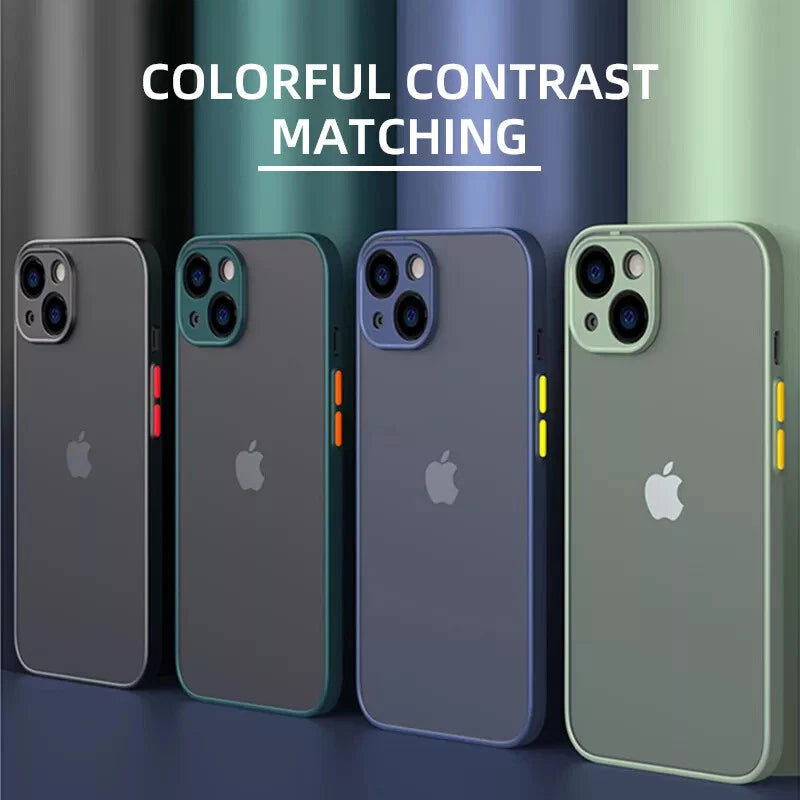 Shockproof Case for iPhone 16 15 14 13 12 11 Pro Max XR 8 7 SE Camera Lens Cover