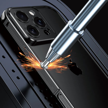 For iPhone 17 Pro Max 17Air 16 15 14 13 Metal Shockproof Rugged Slim Bumper Case