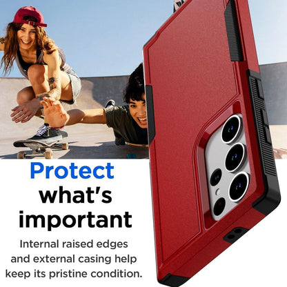 For Samsung Galaxy S25 Ultra S24 S23 FE Case Shockproof Phone Cover+Glass Screen