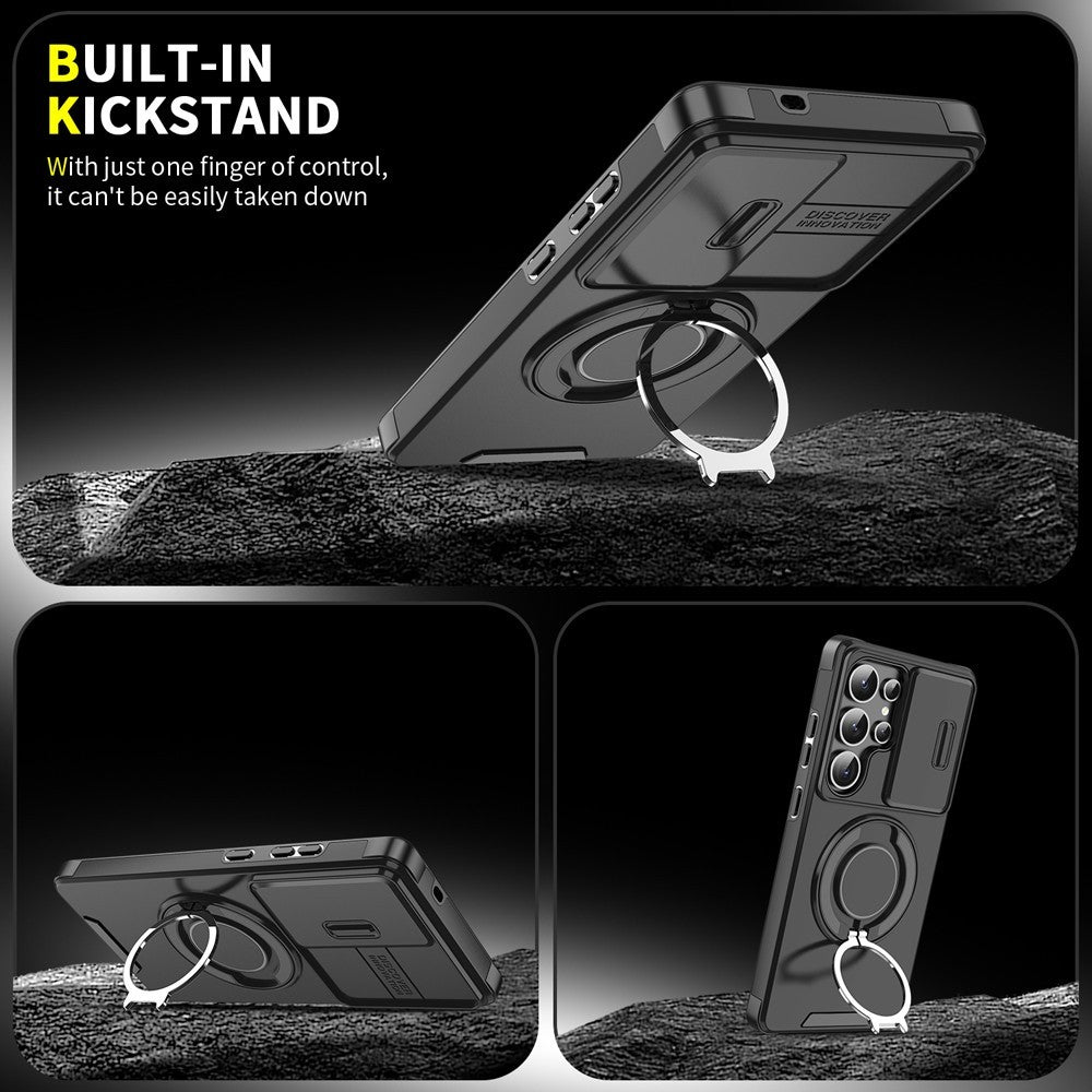 For Samsung Galaxy S25 Ultra Edge S22 S23 FE S24 Plus Magnetic Ring Phone Case