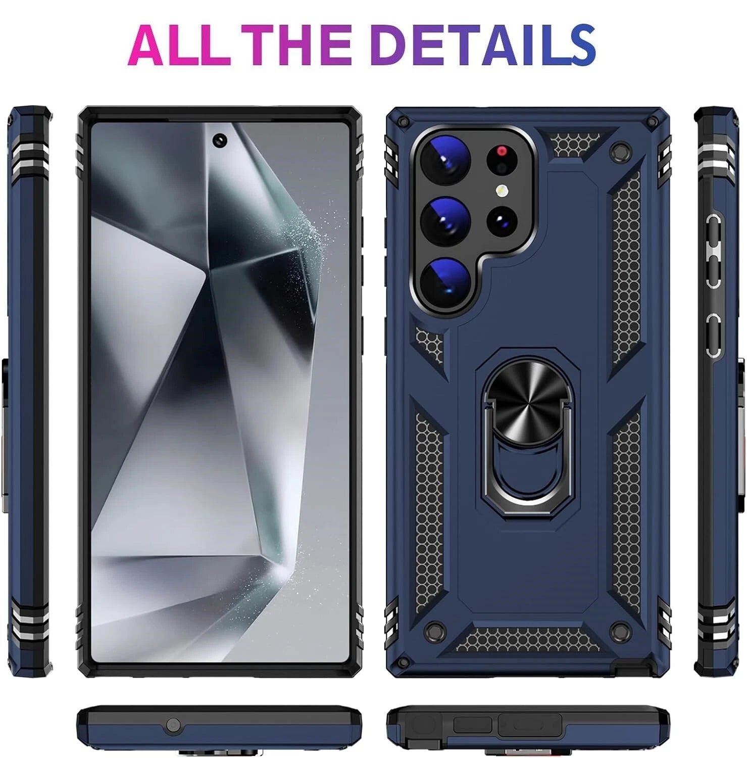 For Samsung Galaxy S25 Ultra S24 S23 FE S22 S21 S20 Case Phone Cover /W Screen