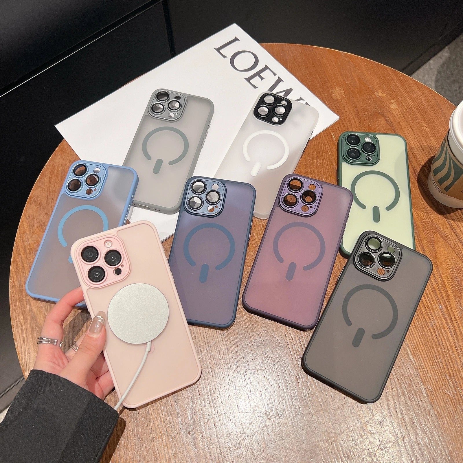 Shockproof Frosted Mag Safe Case For iPhone 17 Pro Max 16 15 14 13 w/ Lens Cover