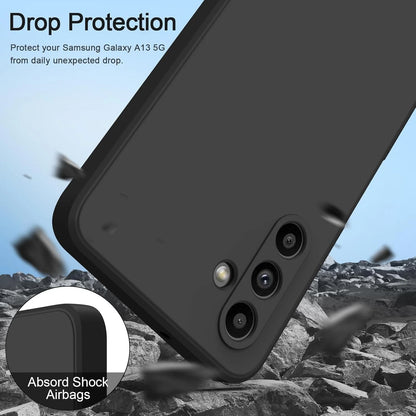 For Samsung Galaxy A16 5G Soft Silicone Case Phone Cover + Tempered Glass