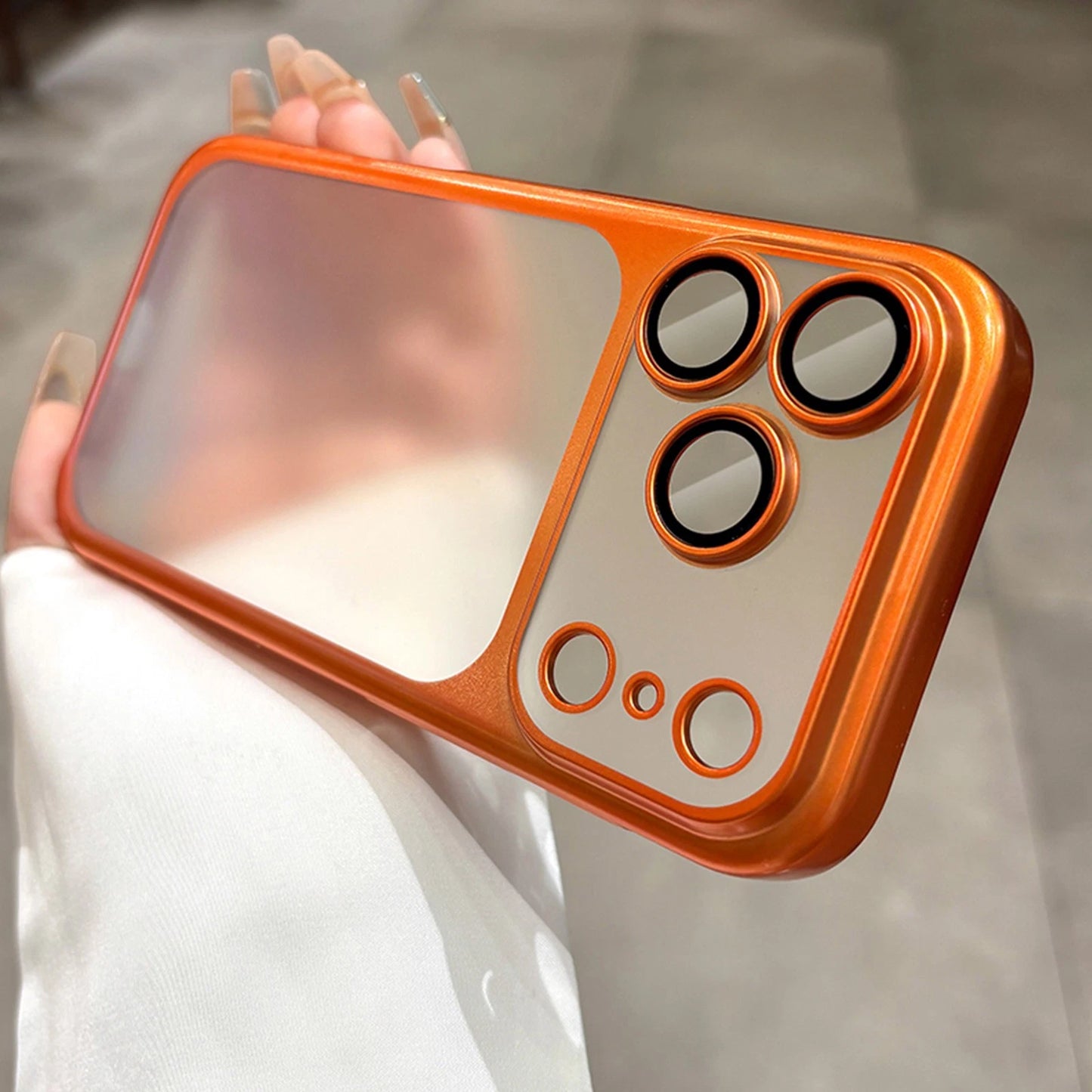 For iPhone 17 Pro Max Case 17 Air 16 15 Cover Frosted Shockproof +Tempered Glass