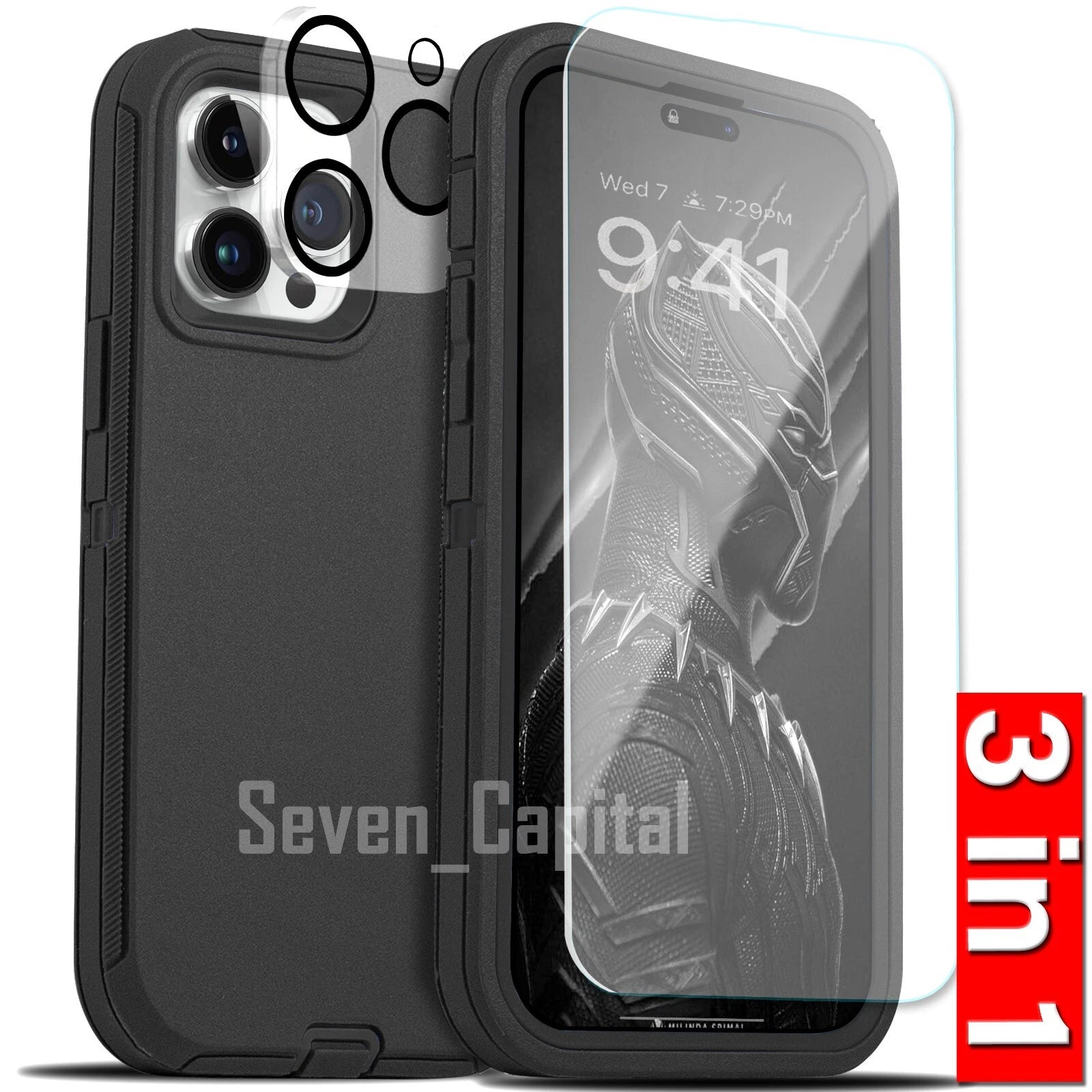 For iPhone 17 Air 16 15 14 Plus 13 12 11 Pro Max Shockproof Heavy Duty Case