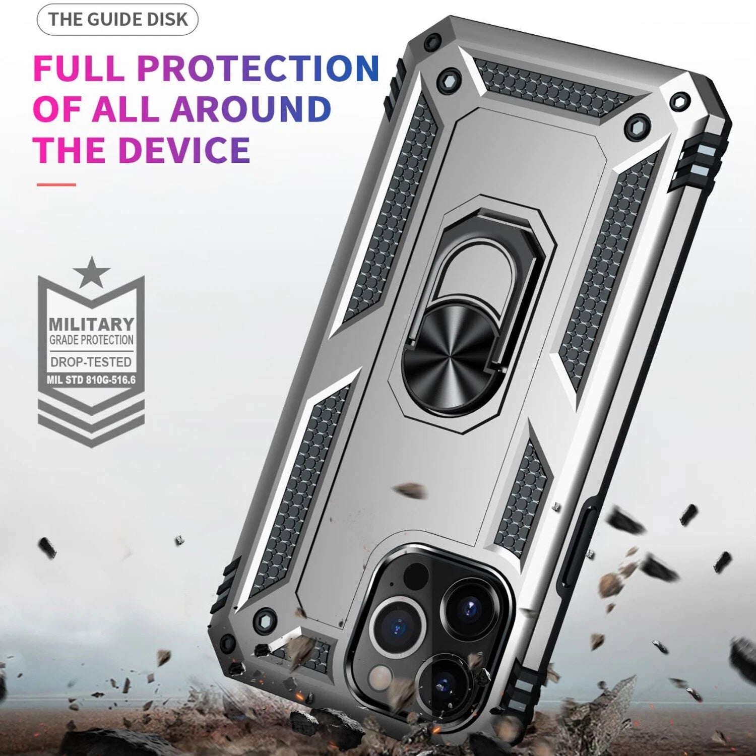 For iPhone 17 Pro Max Case 17 Pro 16 15 14 13 12 11 Phone Cover + Tempered Glass