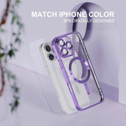 For iPhone 16 Pro Max Case 15 14 13 Phone Cover Shockproof Rugged+Tempered Glass