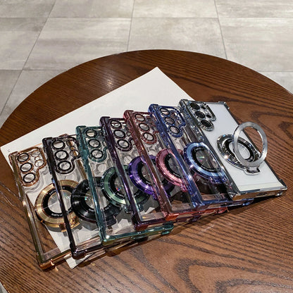 Case For Samsung Galaxy S25 Ultra S24FE S23 Shockproof Mag Safe Ring Stand Cover