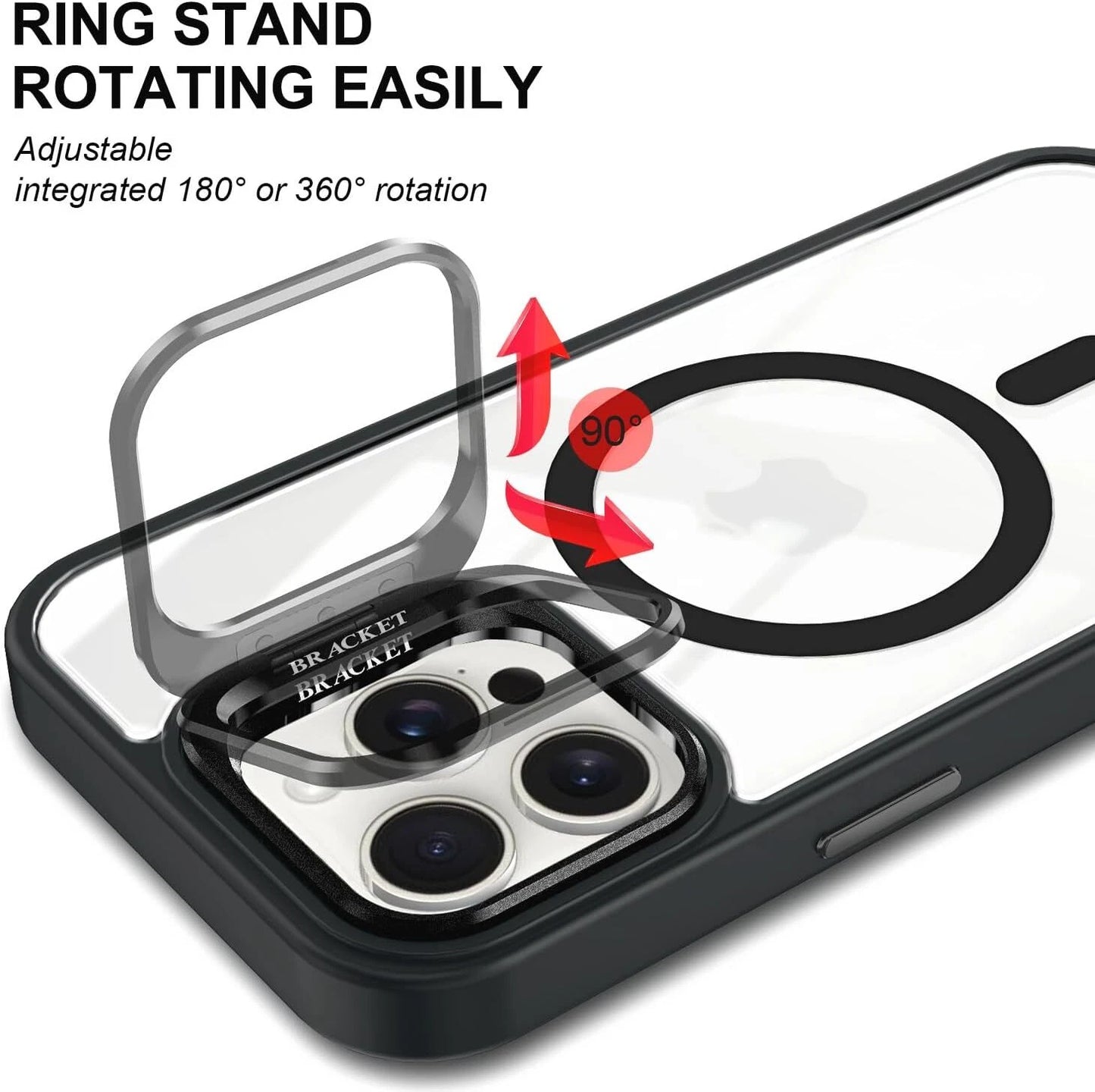 Shockproof Mag Safe Case For iPhone 16 17 Pro Max 15 14 13 12 Camera Lens Cover