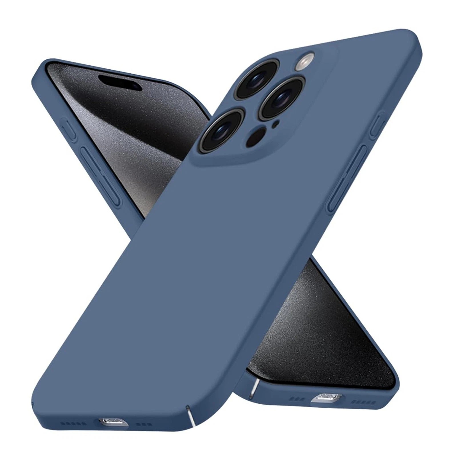 For iPhone 16 15 14 17 Pro Max 13 12 Slim Matte Hard Ultra-thin Phone Case Cover