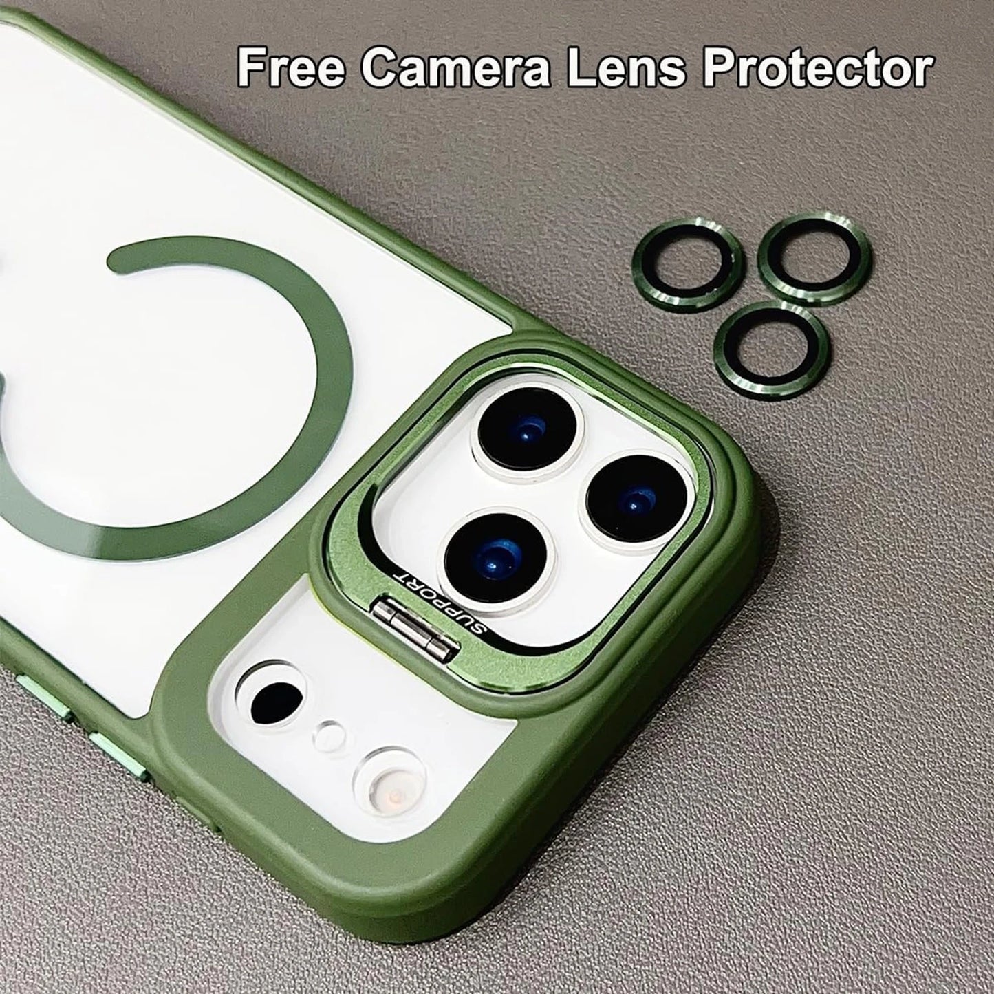 For iPhone 17 Pro Max Air 16 15 14 13 Shockproof Mag Safe Case Camera Lens Cover