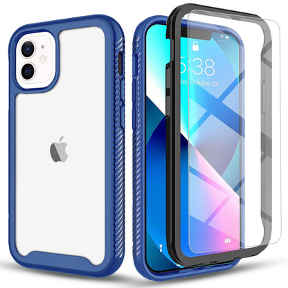 iPhone 13 Pro Max Case with Tempered Glass - Heavy Duty Full Body Shockproof Protection