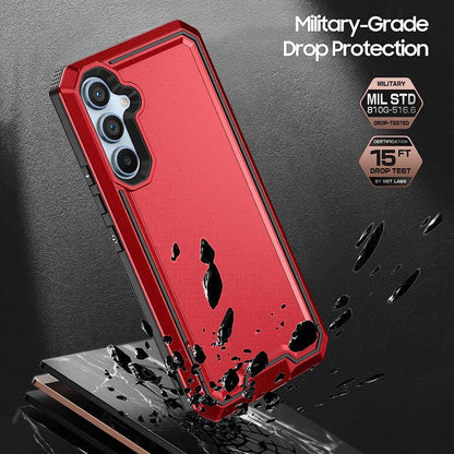 For Samsung Galaxy A16 A14 A15 A54 5G Phone Case PC+TPU Cover +Tempered Glass