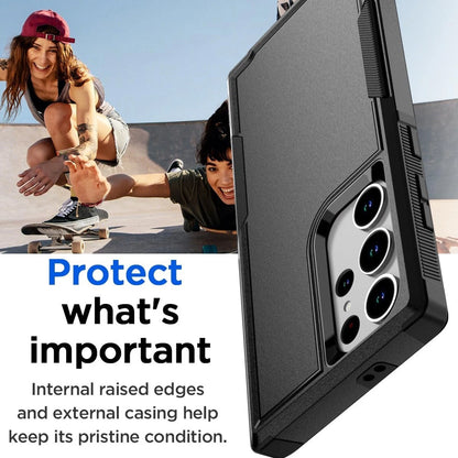 For Samsung Galaxy S25 Ultra S24 S23 FE Case Shockproof Phone Cover+Glass Screen