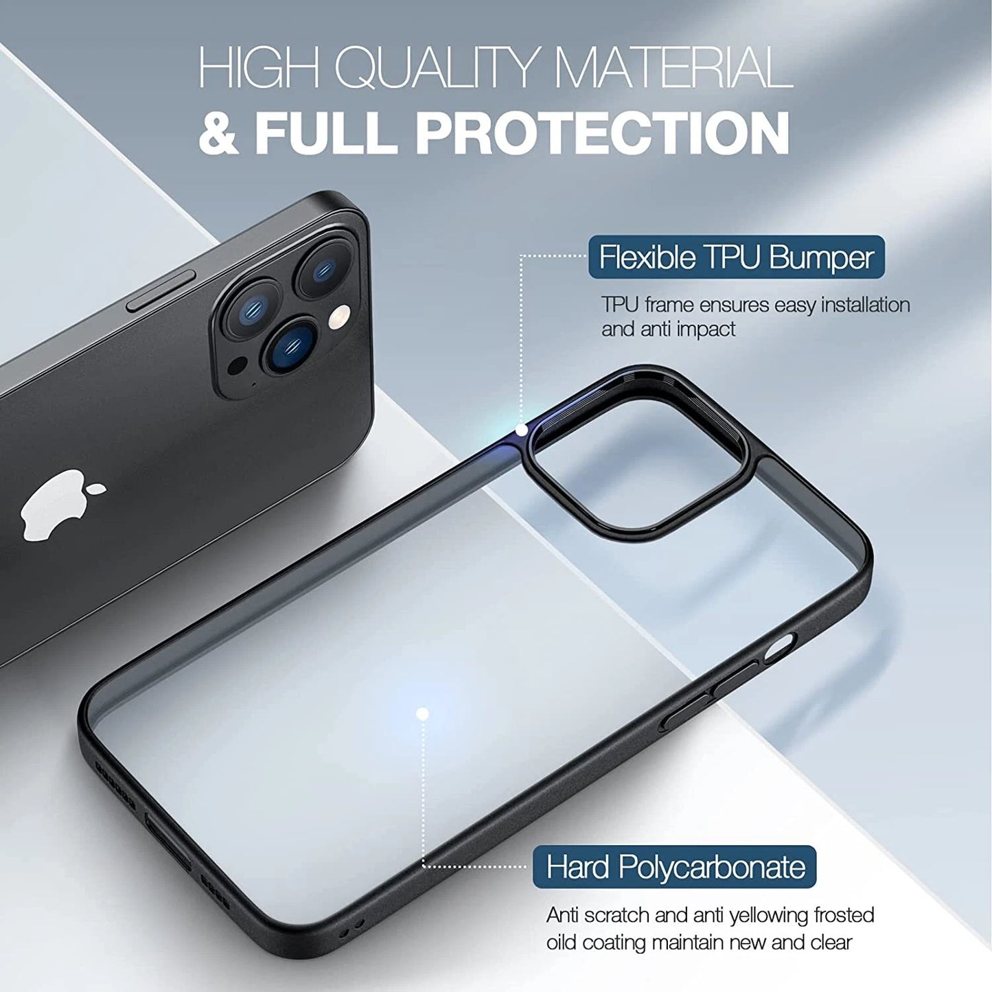 For iPhone 17 Pro Max Case 17 Pro 16 15 14 13 12 11 Phone Cover + Tempered Glass