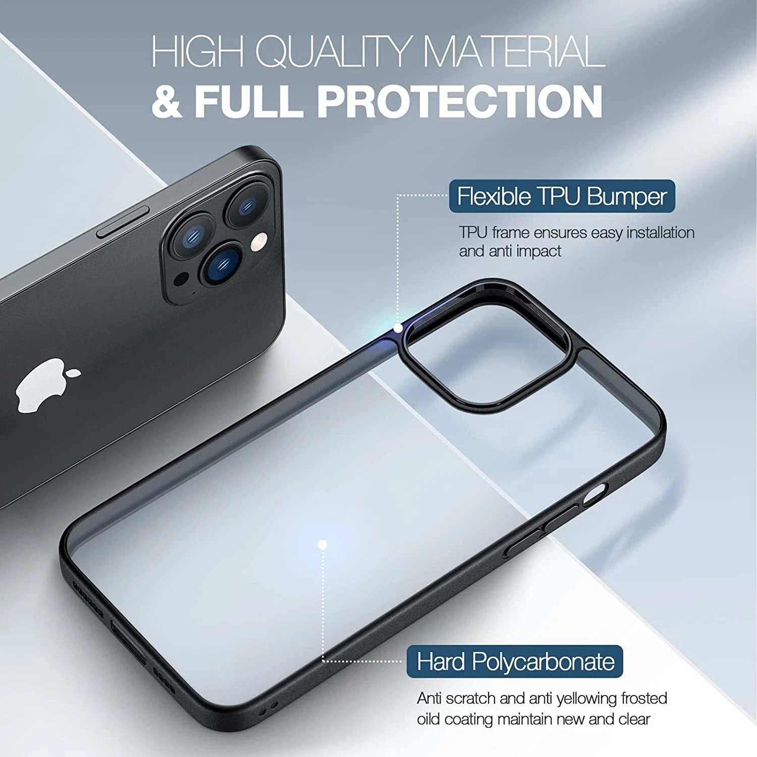 For iPhone 17 Pro Max Case 17 Pro 16 15 14 13 12 11 Phone Cover + Tempered Glass
