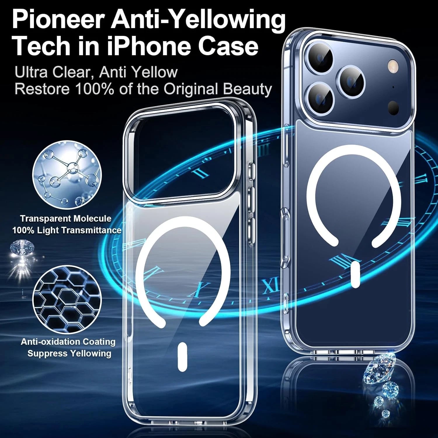 For iPhone 17 Pro Max Case 17 Pro Phone Cover 16 Shockproof +Tempered Glass