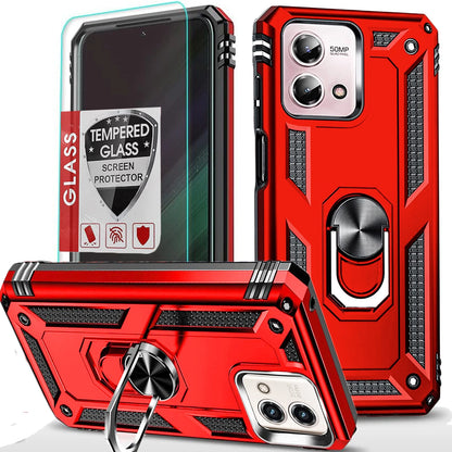 For Motorola Moto G 2025 Case/5G 2024/2023/2022 Phone Cover + Tempered Glass