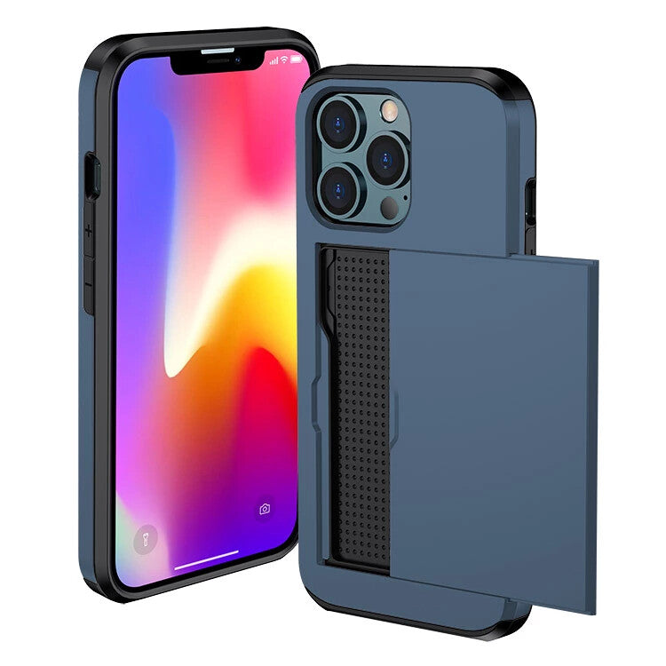 For iPhone 17 16 15 14 13 12 11 Pro Max Mini XR Case Cover Wallet Card Holder