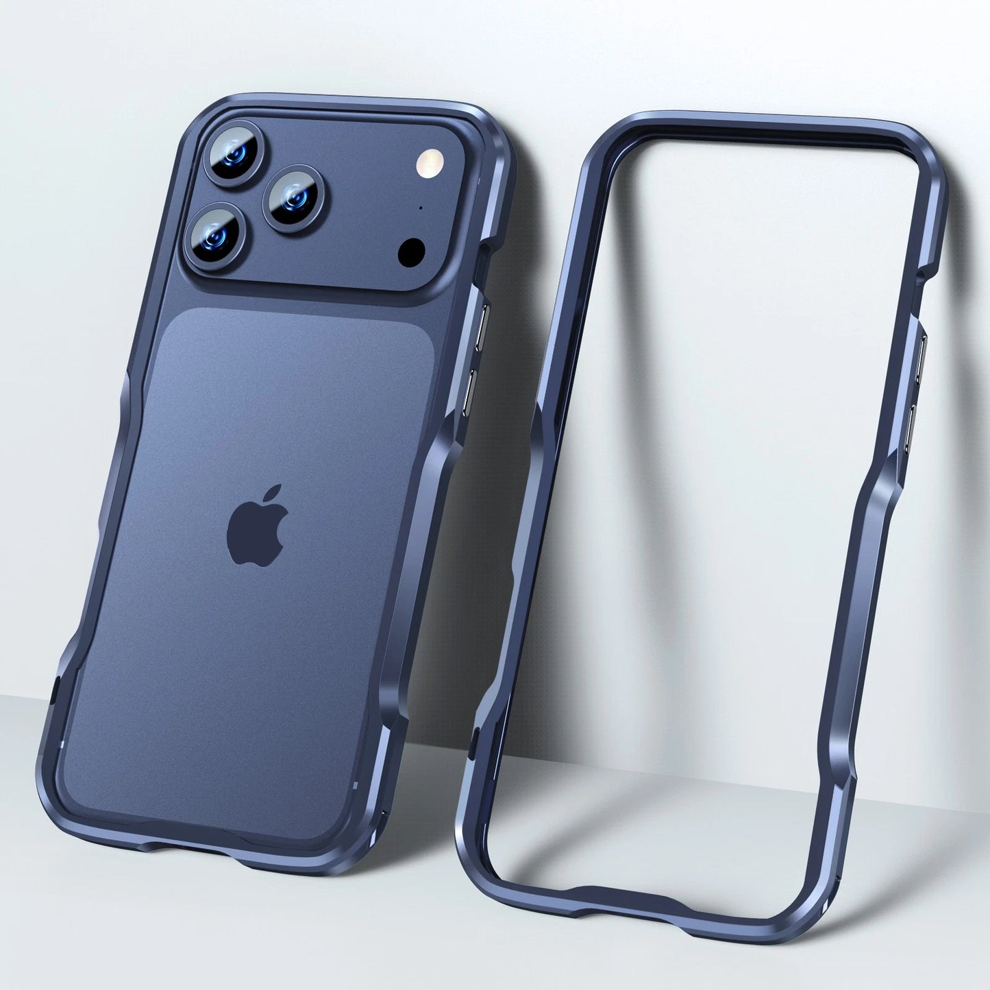 For iPhone 17 Pro Max 16e 16 15 14 13 12 Shockproof Metal Aluminum Bumper Case
