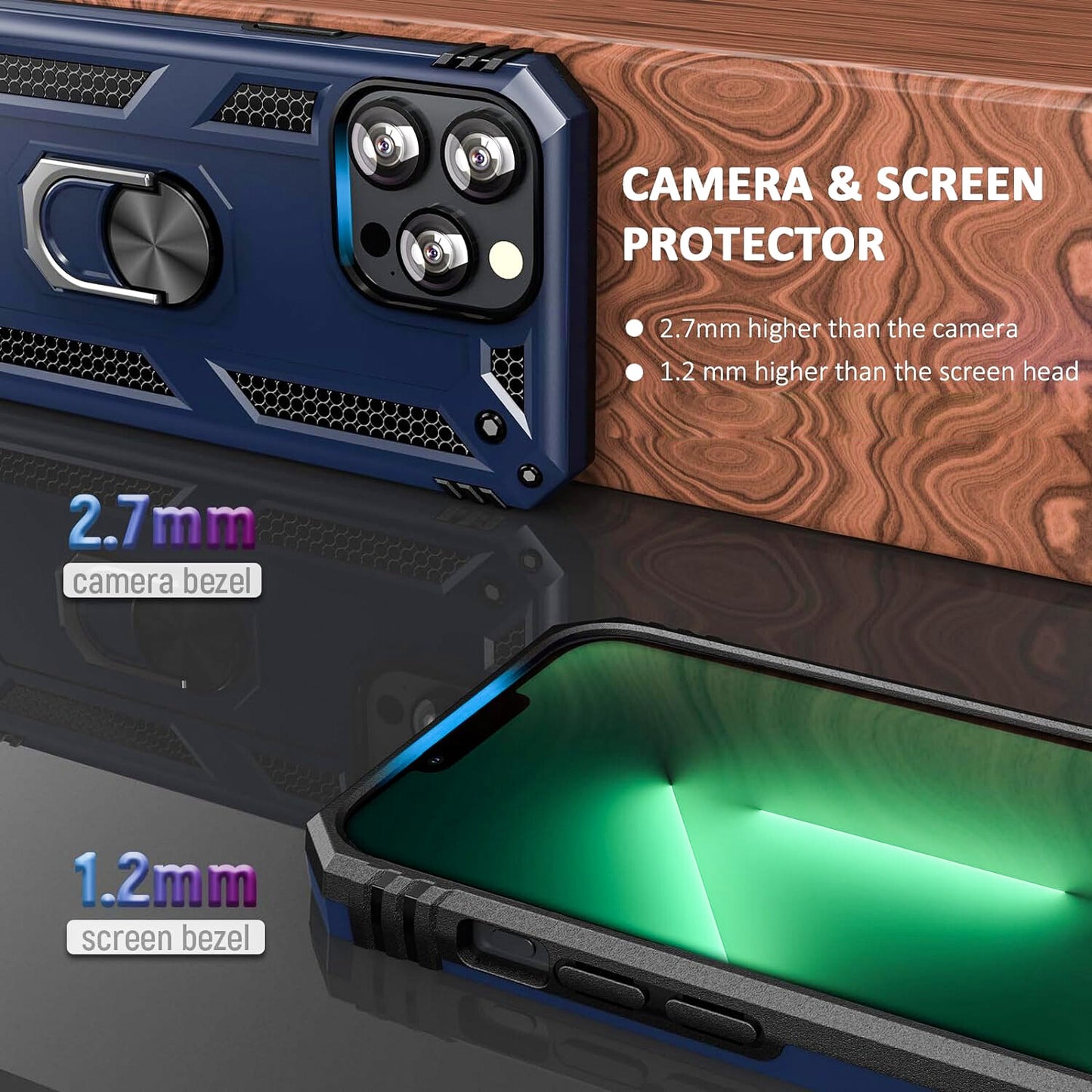 For iPhone 17 Pro Max Case 17 Pro 16 15 14 13 12 11 Phone Cover + Tempered Glass