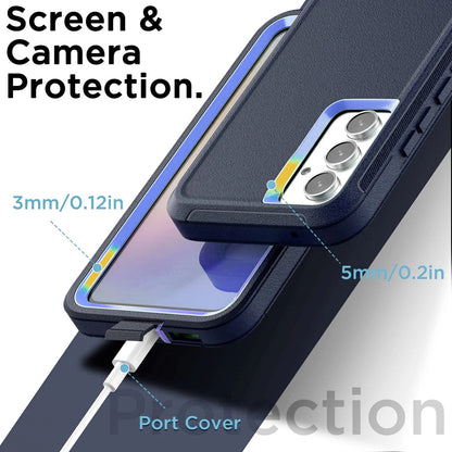 For Samsung Galaxy A17 5G Case A16 5G Phone Cover A15 A14 A03S A32 +Screen Glass