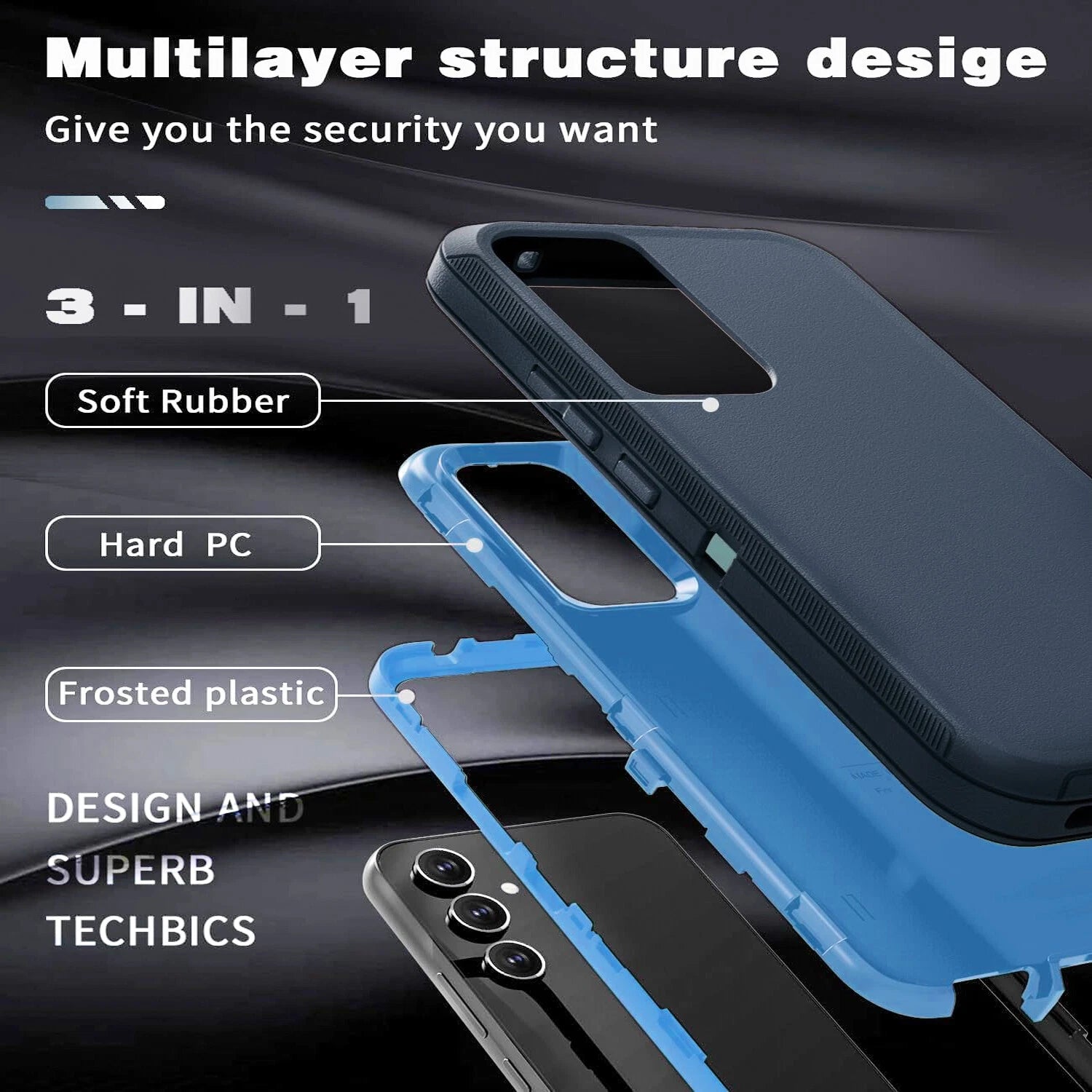 For Samsung Galaxy A17 5G Case A16 5G Phone Cover A15 A14 A03S A32 +Screen Glass