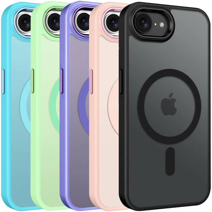For iPhone 16e Phone Case Magnetic Translucent Slim Shockproof Cover